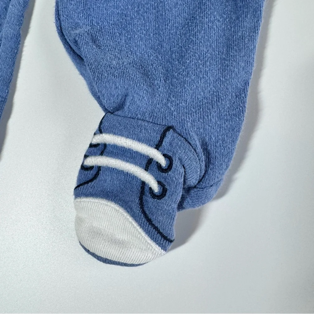 Baby Boy Pants Size 6 Months Carter’s Blue Gray Navy Baseball Sports Buttons - Picture 3 of 15